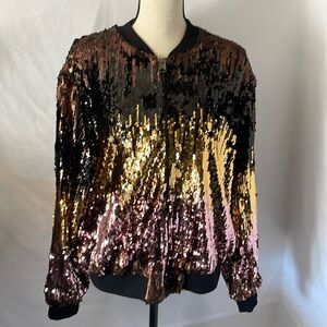 Topshop ombré sequins jacket size us 12